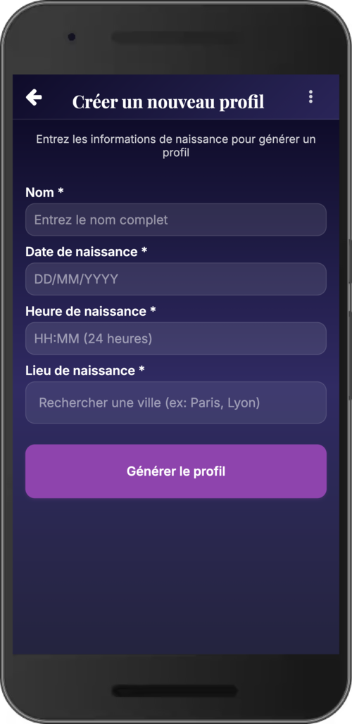 Profile form